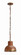 Downtown Urban One Light Mini Pendant in Burnt Copper (405|650-1CP-BC-7)