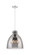 Downtown Urban Three Light Pendant in Polished Nickel (405|410-3PL-PN-G412-14SM)