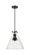 Downtown Urban Three Light Pendant in Matte Black (405|410-3PL-BK-G411-14CL)