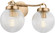 Preston Two Light Bath Vanity in Midnight Black (454|SCDJVN127MBKRG-LI)