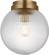 Preston One Light Flush Mount in Chrome (454|SCDJFM125CHRG-LI)