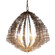 Construct Eight Light Pendant in Dark Bronze / French Gold (137|559P08DBFG)