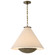Linden Three Light Chandelier in Textured Heritage Brass (13|32955THB)