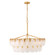 Essie Six Light Chandelier in Distressed Brass (138|FR46519DA)