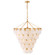 Essie Ten Light Chandelier in Distressed Brass (138|FR46515DA)
