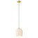 Verity One Light Pendant in Unlacquered Brass (138|FR46307UB)