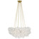 Aurelie LED Chandelier in Soft Brass and Clear Acrylic (268|MF 5080SB/CA)