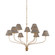 Garnerville Nine Light Chandelier in Patina Brass (70|9349C-PBR)