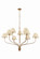 Garnerville Nine Light Chandelier in Patina Brass (70|9349A-PBR)