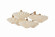 Tremblant Seven Light Close-to-Ceiling in Patina Gold Leaf (68|595-40-PGL)