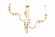 Avignon LED Chandelier in Vintage Brass (68|139-68-VB)