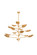 Ankara 15 Light Chandelier in Gilded Ivory (68|114-53-GLI)