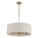 Wellfleet Five Light Pendant in Brass, Cream (577|208323A)