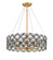 Brookcrest Five Light Pendant in Sand Coal With Gold Highlights (29|N7845-711)