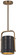 Contrast One Light Mini Pendant in Black Leather on outside (29|N6691-857)