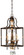Chateau Nobles Four Light Pendant in Raven Bronze With Sunburst Gold Leaf Highlights (29|N6463-652)