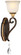 Chateau Nobles One Light Bath in Raven Bronze With Sunburst Gold Leaf Highlights (29|N1461-652)