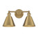 Two Light Bathroom Vanity in Natural Brass (446|M80063NB)