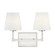 Two Light Bathroom Vanity Light in Polished Nickel (446|M80052PN)