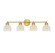 Mbath Four Light Bathroom Vanity in Natural Brass (446|M80036NB)