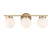 Mbath Three Light Bathroom Vanity in Natural Brass (446|M80023NB)