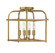 Four Light Semi-Flush Mount in Natural Brass (446|M60061NB)
