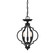 Three Light Convertible Semi-Flush/Pendant in Matte Black (446|M60055MBK)