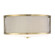 Msemi Three Light Semi-Flush Mount in Natural Brass (446|M60018NB)