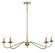 Five Light Chandelier in Natural Brass (446|M10085NB)