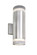 Lightray Two Light Outdoor Wall Lantern in Brushed Aluminum (16|6112AL)