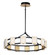 Radiant LED Chandelier in Black / Gold Leaf (16|39536CYBKGL)