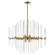 Divine Eight Light Chandelier in Heritage (16|38406CLHR)