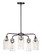 Magnolia Five Light Pendant in Bronze / Gold (16|30175CLBZGLD)