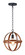 Compass One Light Pendant in Antique Pecan / Black (16|27571APBK)