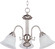 Malaga Three Light Chandelier in Satin Nickel (16|2697MRSN)