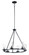 Sentinel Six Light Chandelier in Black (16|25255CLBK)