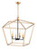 Abode Four Light Chandelier in Gold Leaf / Textured Black (16|25155GLTXB)