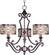 Mondrian Three Light Chandelier in Umber Bronze (16|21153WHUB)