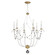 Formosa Six Light Chandelier in Ecru/Venetian Gold (16|20486ECVG)