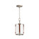 Sausalito One Light Pendant in Weathered Zinc / Brown Suede (16|16132FTWZBSD)