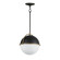 Duke One Light Pendant in Black/Weathered Brass (16|12412SWBKWBR)