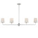 Bristol Four Light Linear Chandelier in Satin Nickel (16|12097SWSN)