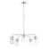 Sleek Five Light Chandelier in Satin Nickel (16|11846CDSN)