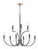 Charlton Nine Light Chandelier in Black / Antique Brass (16|11377BKAB)