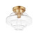 Harbor One Light Flush Mount in Satin Brass (16|11120CLSBR)