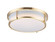 Rogue E26 Two Light Flush Mount in Satin Brass (16|10272WTSBR)