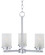 Corona Three Light Chandelier in Satin Nickel (16|10203FTSN)