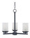 Corona Three Light Chandelier in Black (16|10203FTBK)