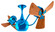 Vent-Bettina Ceiling Fan in Agua Marinha (101|VB-LTBLUE-WD)