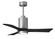 Patricia-3 42'' Ceiling Fan in Brushed Nickel (101|PA3-BN-BK-42)